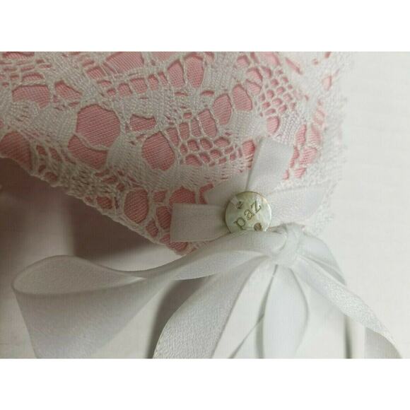 NWT Paz Rodriguez Lace Bonnet | 12 months - Picture 6 of 11